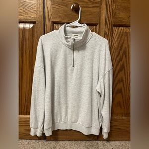 Garage Grey 1/4 Zip - LARGE